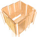  Karibu | Alcinda 2 Sauna met Dakkraag | Biokachel 9 kW Externe Bediening 403057-01